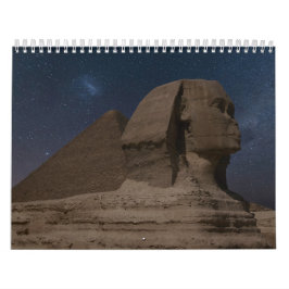Pyramider Landskap Sfinxen Egypten Resa Semester Kalender