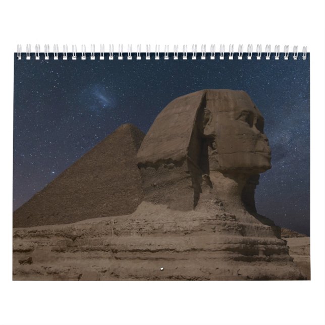 Pyramider Landskap Sfinxen Farao forntida Egypten Kalender (Omslag)