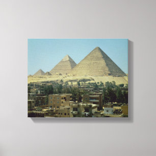 Pyramiderna av Giza, c.2589-30 BC, gammalt Canvastryck