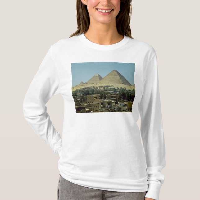 Pyramiderna av Giza, c.2589-30 BC, gammalt Tee Shirt (Framsida)