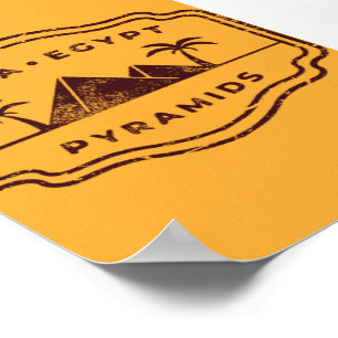Pyramiderna Giza Egypten Poster