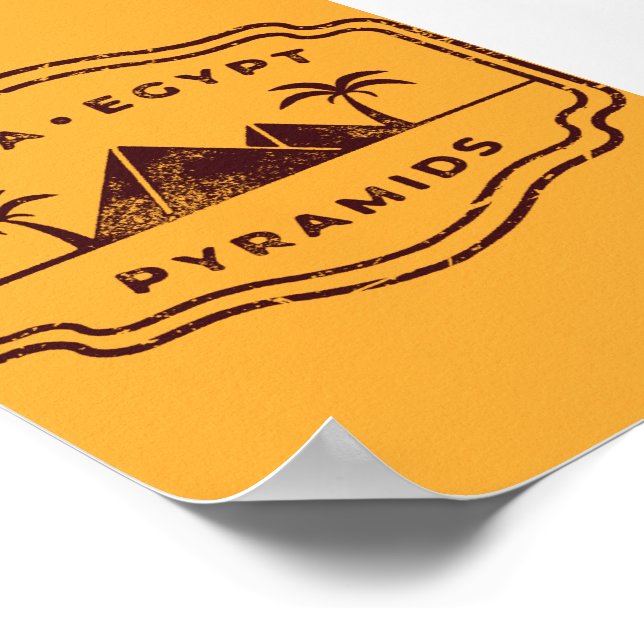 Pyramiderna Giza Egypten Poster (Hörn)