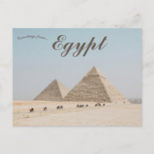 Pyramiderna Giza i Giza-Egyptenen Vykort