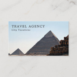 Pyramiderna Giza, Kairo, Travel Agent Visitkort