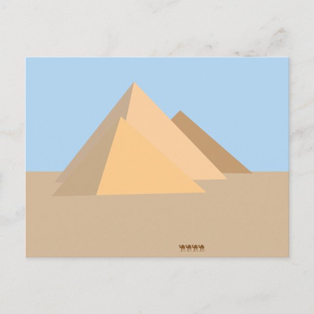 Pyramiderna i Egypten Vykort (Framsida)