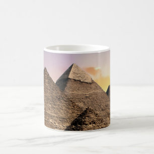 pyramiderna i giza Forntida Egypten Ökenlandskap Kaffemugg