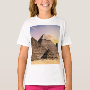 pyramiderna i giza Forntida Egypten Ökenlandskap T Shirt