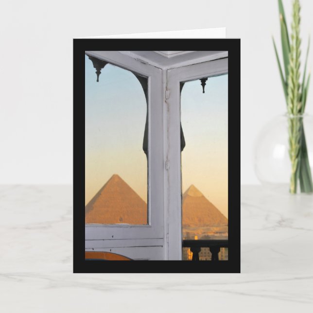 Pyramiderna i Giza från hotellet Pyramisa Kort (Framsida)