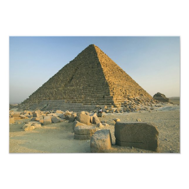 Pyramiderna i Giza, som är nästan 5000 2 Fototryck (Framsidan)