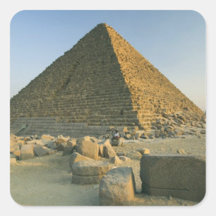 Pyramiderna i Giza, som är nästan 5000 2 Fyrkantigt Klistermärke