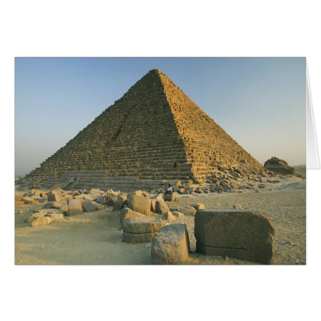 Pyramiderna i Giza, som är nästan 5000 2 Hälsningskort (Framsidan Horizontal)