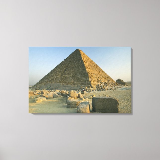 Pyramiderna i Giza, som nästan är 5 000 2 Canvastryck (Framsida)