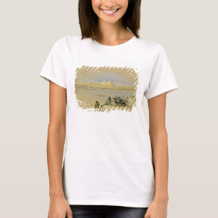 Pyramiderna på Giza, nära Cairo (w/c) T-shirt