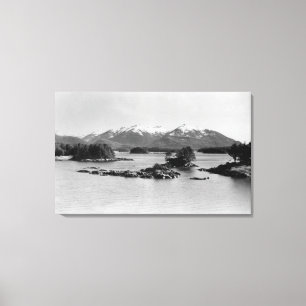Pyramiderna på Sitka, Alaska fotograferar Canvastryck