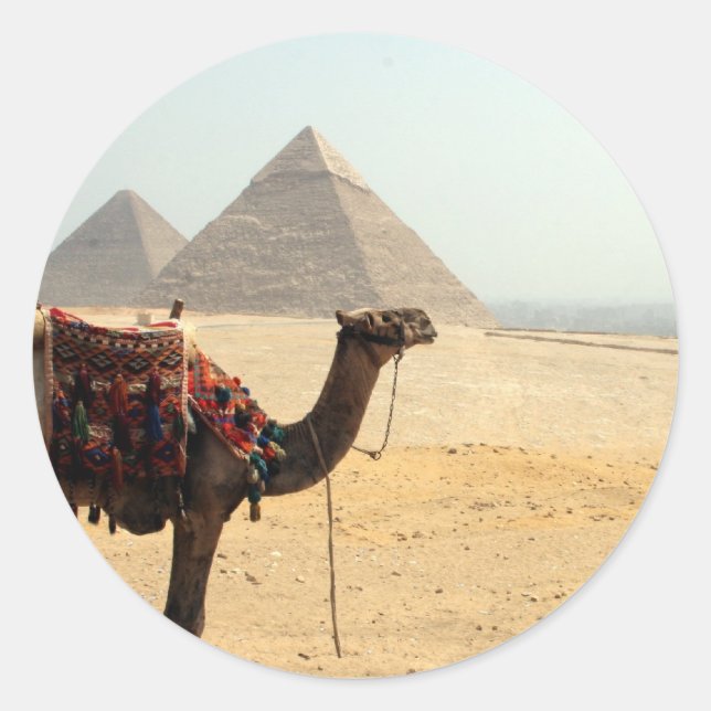 pyramidkamera runt klistermärke (Framsida)