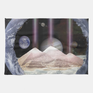 Pyramidplanetutrymme Kökshandduk