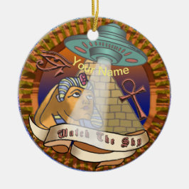 Pyramids Alien SpacesHär Julgransprydnad Keramik