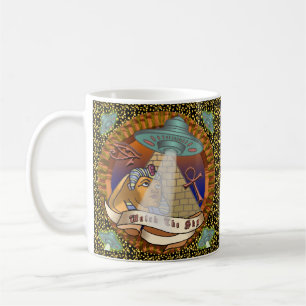 Pyramids Alien Spaceship mugg