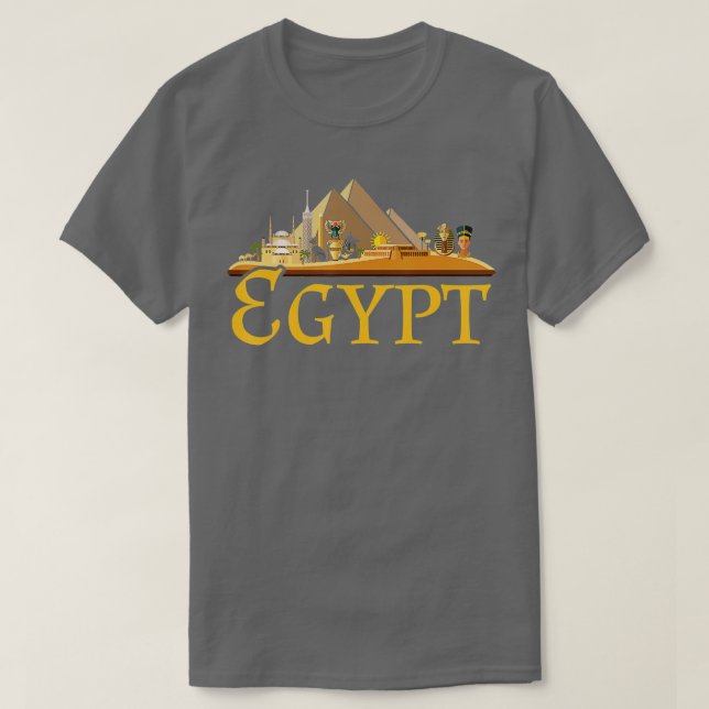 Pyramids Egypten T Shirt (Design framsida)