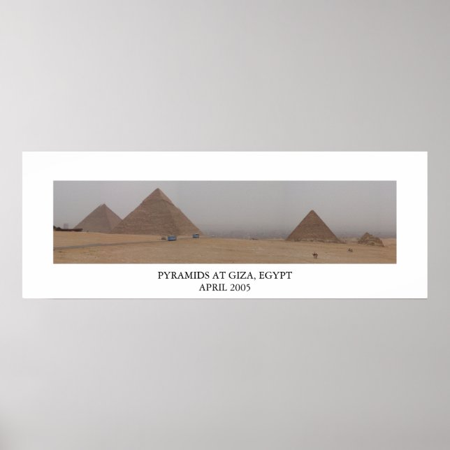 Pyramids i Giza, Egypten Poster (Framsidan)