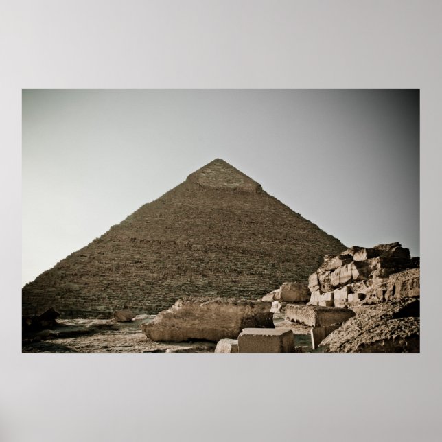 Pyramids i Giza i Kairo, Egypten Poster (Framsidan)