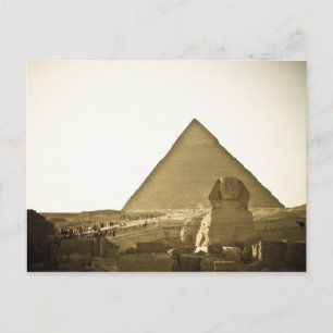 Pyramids i Giza i Kairo, Egypten Vykort