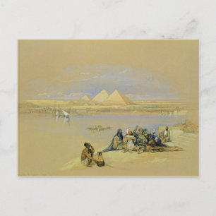 Pyramids i Giza, nära Kairo (w/c) Vykort