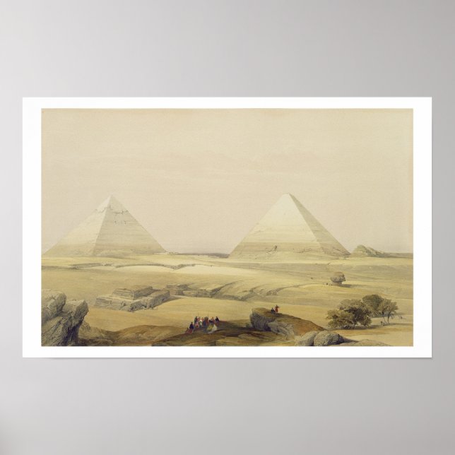 Pyramids of Giza, från "Egypten and Nubia", Vol. Poster (Framsidan)