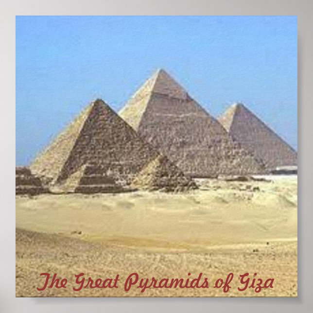 Pyramids of Giza Poster (Framsidan)