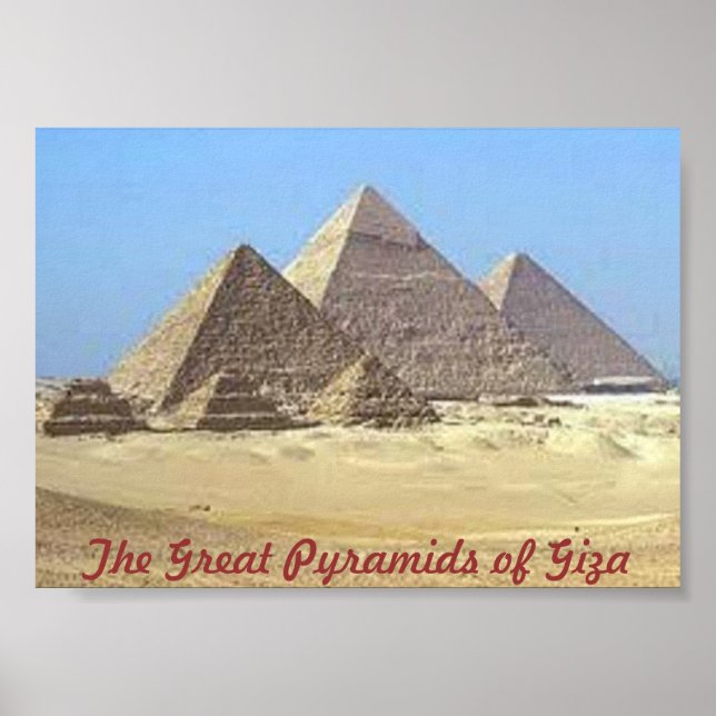Pyramids of Giza Poster (Framsidan)