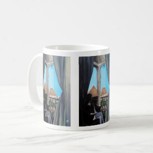 Pyramisa Hotel Målning av Alfred Fox Kaffemugg