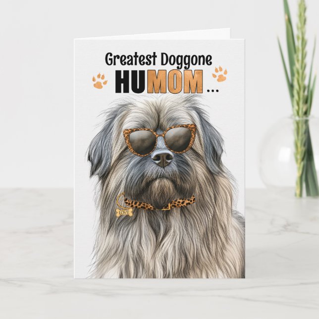 Pyrenean Shepherd Best HuMOM någonsin Mors dag Helgkort (Framsida)