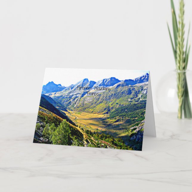 Pyrenéerna, Frankrike Kort (Framsida)