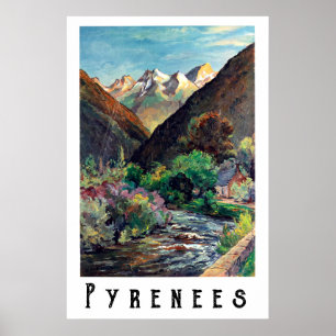 Pyrenéerna, Frankrike Poster