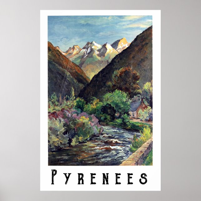 Pyrenéerna, Frankrike Poster (Framsidan)