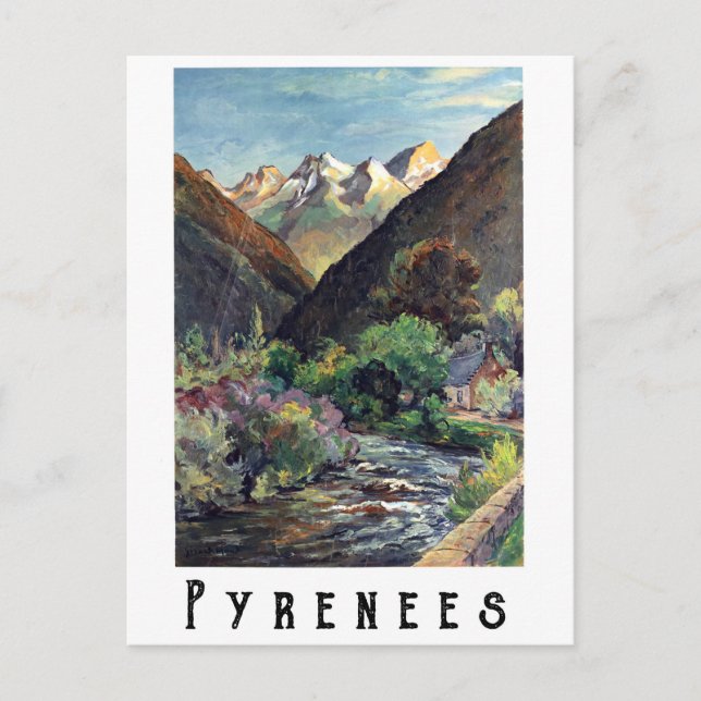 Pyrenéerna, Frankrike Vykort (Framsida)