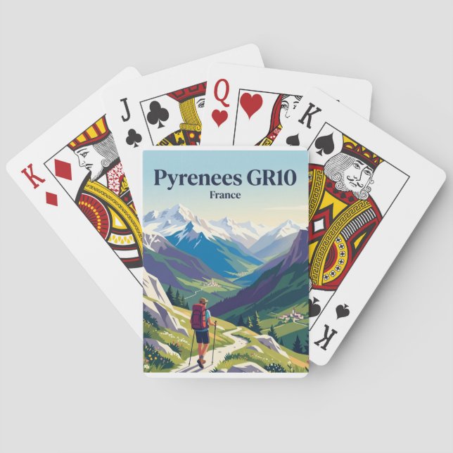 Pyrenéerna GR10 Frankrike Casinokort (Baksidan)