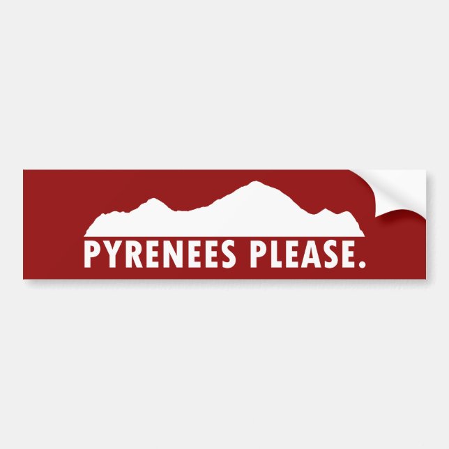 Pyrenéerna snälla bildekal (Framsidan)