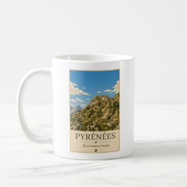 Pyrénées France – Rocky's Illustrated Poster Kaffemugg