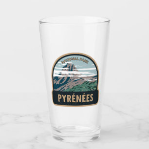 Pyrenées nationalpark Frankrike Vintage Glaskopp