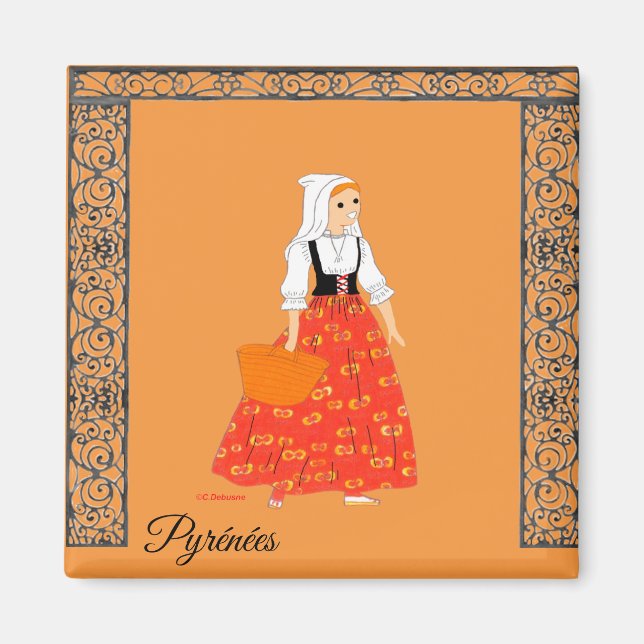 Pyrénées Orientales, Frankrike Magnet (Framsidan)