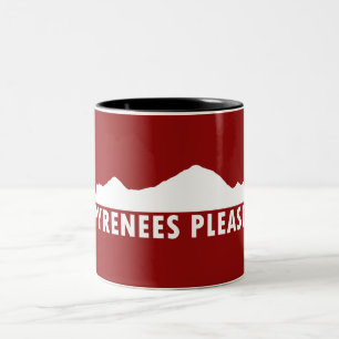 Pyrenées, tack Två-Tonad mugg