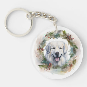 Pyreneisk märr julkrans Festiva hunden