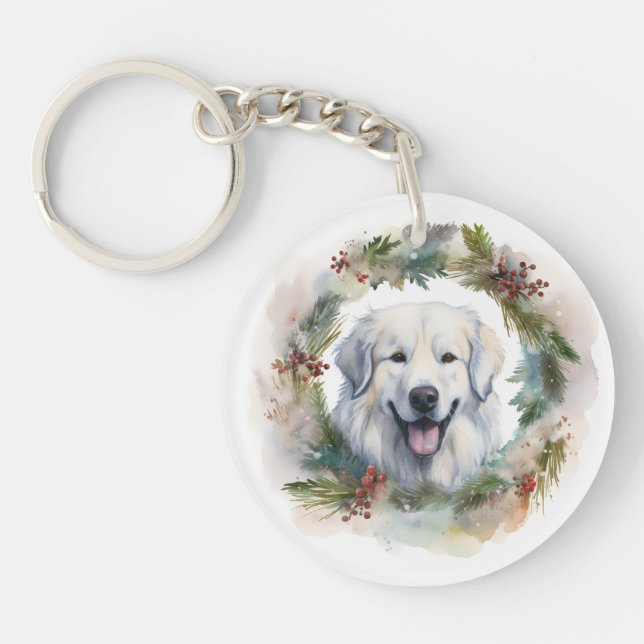 Pyreneisk märr julkrans Festiva hunden (Framsidan)