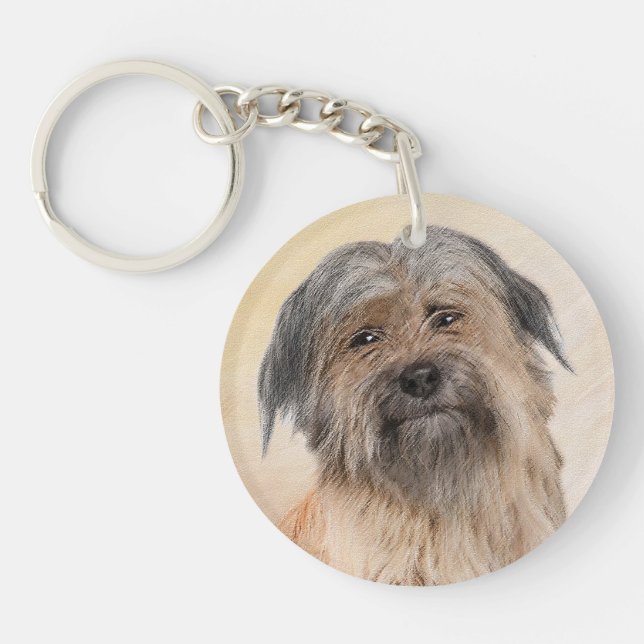 Pyrenémålarfärg - Cute Original Hund Art (Framsidan)
