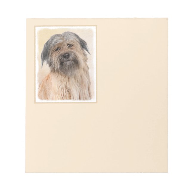 Pyrenémålarfärg - Cute Original Hund Art Anteckningsblock (Framsida)