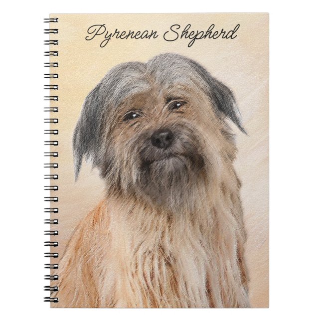 Pyrenémålarfärg - Cute Original Hund Art Anteckningsbok (Framsidan)