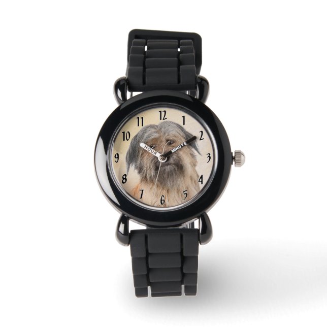 Pyrenémålarfärg - Cute Original Hund Art Armbandsur (Framsida)