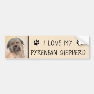 Pyrenémålarfärg - Cute Original Hund Art Bildekal