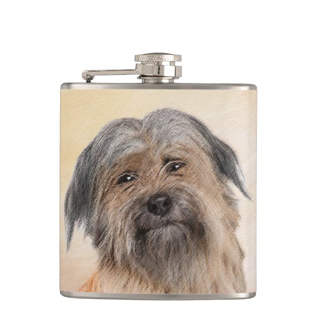 Pyrenémålarfärg - Cute Original Hund Art Fickplunta (Framsidan)